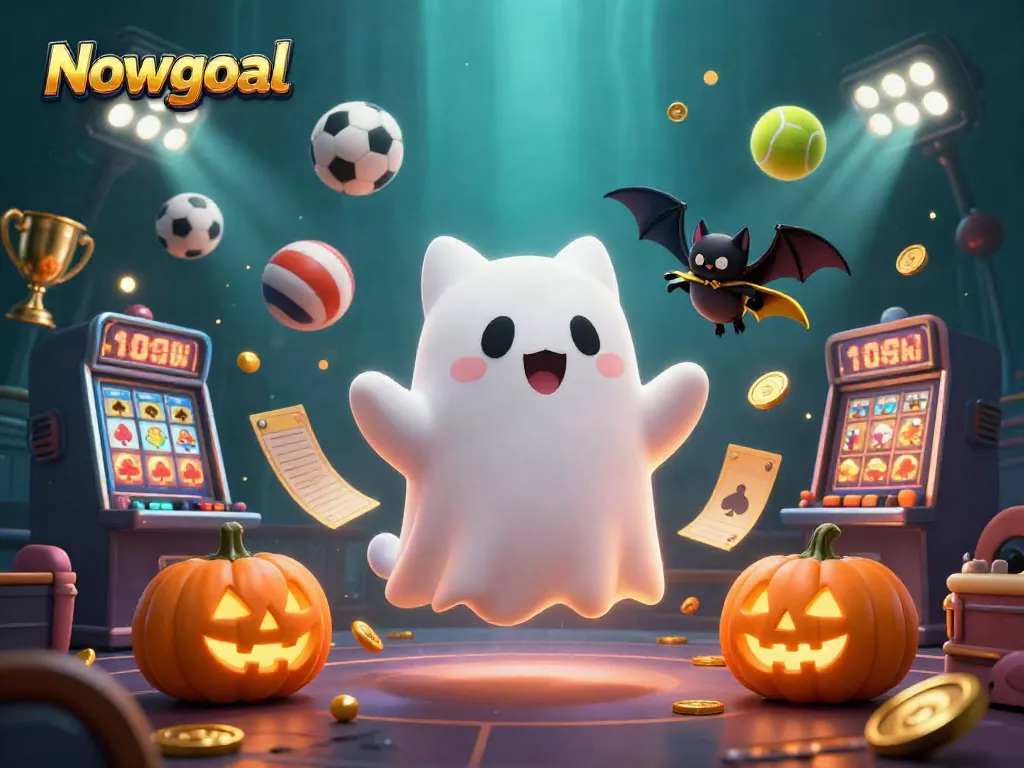 Bet real-time sports scores with Nowgoal in an engaging 3D animated casino scene.