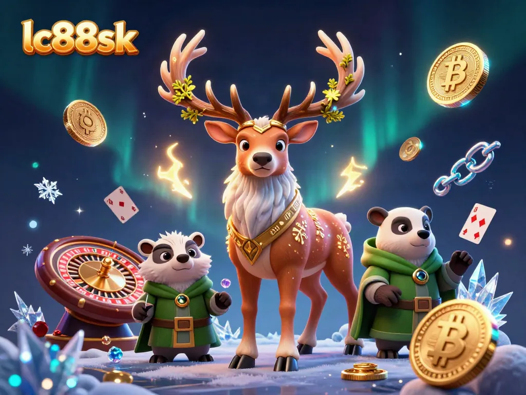 Engage with lc88sk at a live casino featuring 3D characters in a magical setting.