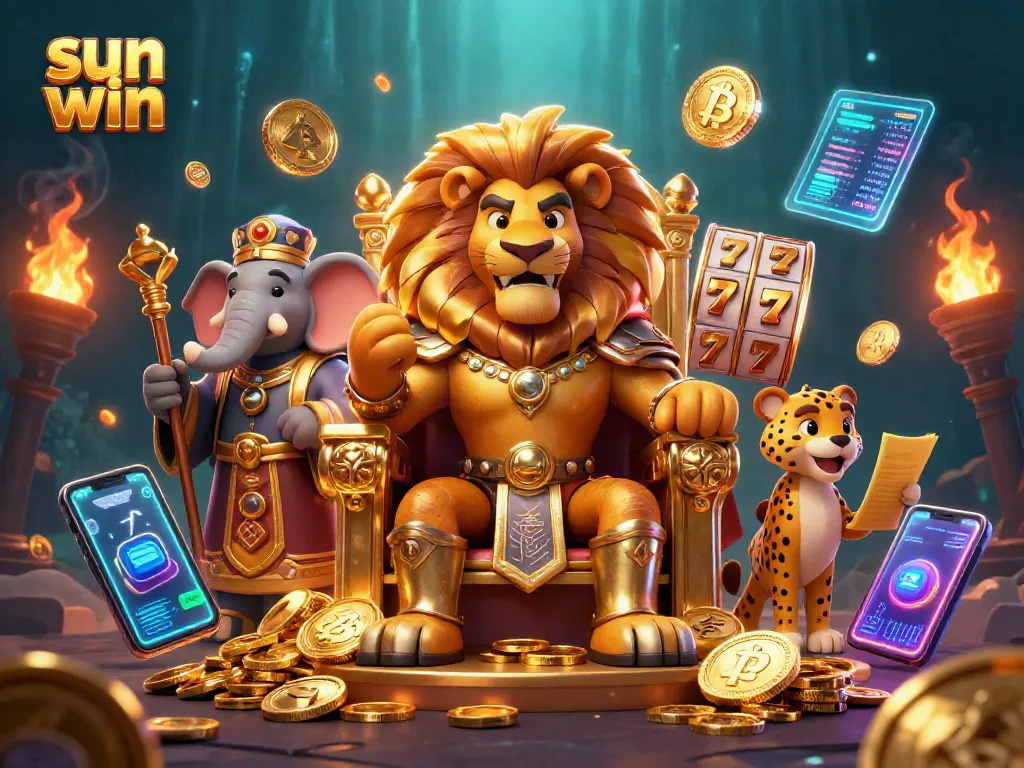 Engage in exhilarating gameplay at sun win with vibrant slot reels and dynamic characters.